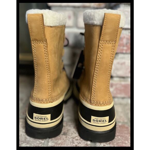 Sorel Men's Leather Caribou Waterproof Nm1000-281 Snow Ankle Boot Size 9 - Picture 4 of 8